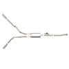 Afe Stainless Steel, With Single Muffler, 3 Inch Pipe Diameter, Single Exhaust With Dual Exits 49-33123-P